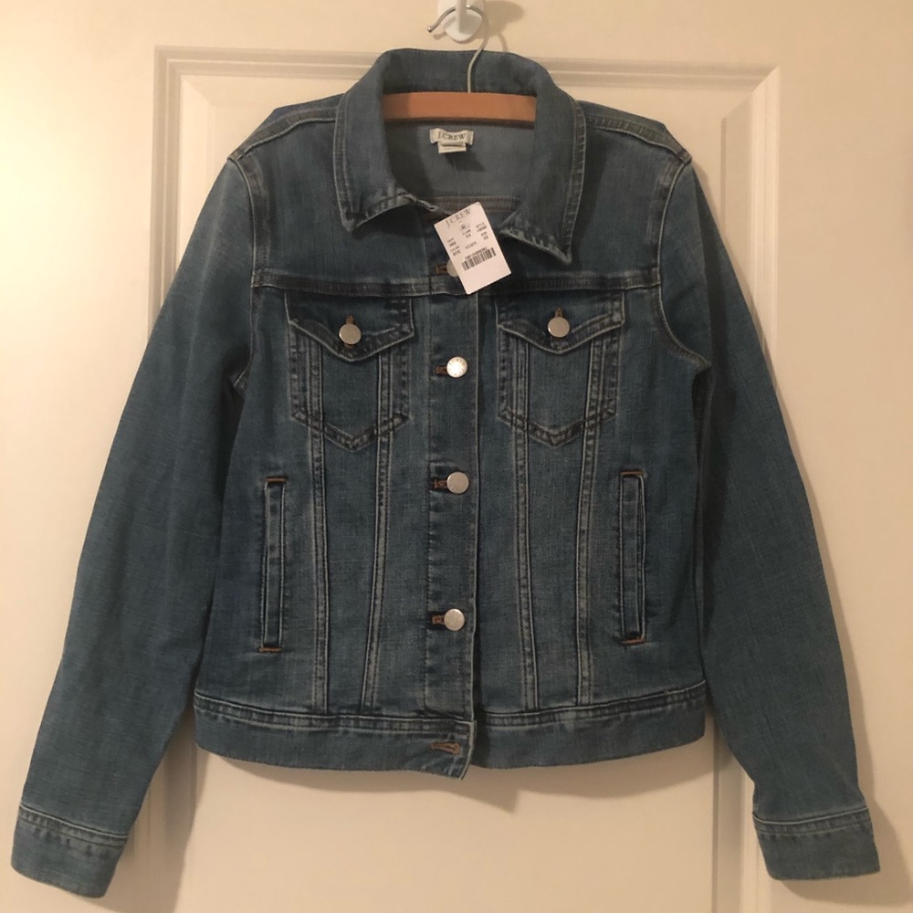 WOMENS JCREW DENIM JACKET, SIZE X-SMALL NWT